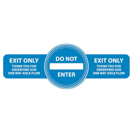 EXIT Only, Do Not Enter, Blue, 15, 8635BL